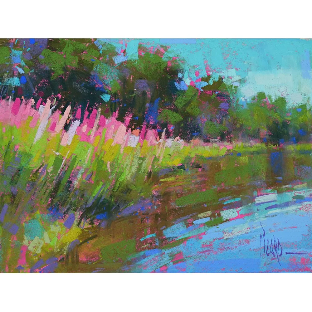 Pink Reverie original pastel painting by Alain Picard — Alain J Picard